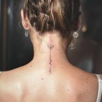 женские тату на шее 18.11.2019 №010 -women's tattoos on the neck- tatufoto.com