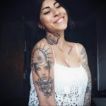 женские тату на шее 18.11.2019 №021 -women's tattoos on the neck- tatufoto.com