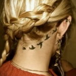 женские тату на шее 18.11.2019 №054 -women's tattoos on the neck- tatufoto.com