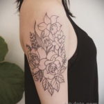 женские тату цветы 18.11.2019 №025 -female tattoo flowers- tatufoto.com