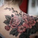 женские тату цветы 18.11.2019 №034 -female tattoo flowers- tatufoto.com