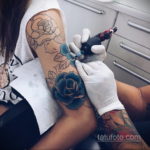 женские тату цветы 18.11.2019 №056 -female tattoo flowers- tatufoto.com