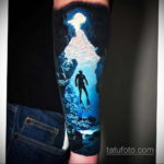 интересный рисунок татуировки на фото 18.11.2019 №658 -Interesting tattoo- tatufoto.com
