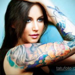 красивая девушка с татуировкой 24.11.2019 №052 -beautiful girl with a tattoo- tatufoto.com