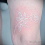 пример белого рисунка татуировки 11.11.2019 №097 -Tattoos in white- tatufoto.com