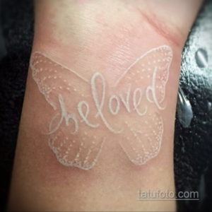 пример белого рисунка татуировки 11.11.2019 №105 -Tattoos in white- tatufoto.com
