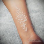 пример белого рисунка татуировки 11.11.2019 №116 -Tattoos in white- tatufoto.com