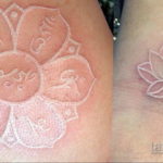 пример белого рисунка татуировки 11.11.2019 №150 -Tattoos in white- tatufoto.com
