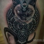 тату Египетская кошка 18.11.2019 №006 -Egyptian cat tattoo- tatufoto.com