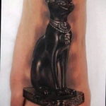 тату Египетская кошка 18.11.2019 №011 -Egyptian cat tattoo- tatufoto.com