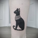 тату Египетская кошка 18.11.2019 №014 -Egyptian cat tattoo- tatufoto.com
