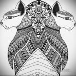 тату Египетская кошка 18.11.2019 №025 -Egyptian cat tattoo- tatufoto.com