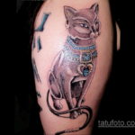 тату Египетская кошка 18.11.2019 №041 -Egyptian cat tattoo- tatufoto.com