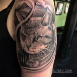 тату Египетская кошка 18.11.2019 №046 -Egyptian cat tattoo- tatufoto.com