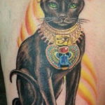 тату Египетская кошка 18.11.2019 №053 -Egyptian cat tattoo- tatufoto.com