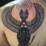 тату Египетская кошка 18.11.2019 №061 -Egyptian cat tattoo- tatufoto.com