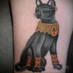 тату Египетская кошка 18.11.2019 №089 -Egyptian cat tattoo- tatufoto.com