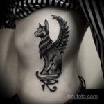 тату Египетская кошка 18.11.2019 №094 -Egyptian cat tattoo- tatufoto.com