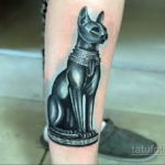 тату Египетская кошка 18.11.2019 №110 -Egyptian cat tattoo- tatufoto.com