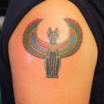 тату Египетская кошка 18.11.2019 №112 -Egyptian cat tattoo- tatufoto.com