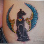 тату Египетская кошка 18.11.2019 №116 -Egyptian cat tattoo- tatufoto.com