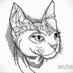 тату Египетская кошка 18.11.2019 №122 -Egyptian cat tattoo- tatufoto.com