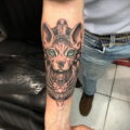 тату Египетская кошка 18.11.2019 №131 -Egyptian cat tattoo- tatufoto.com