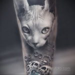 тату Египетская кошка 18.11.2019 №138 -Egyptian cat tattoo- tatufoto.com