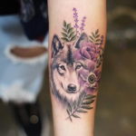 тату волка женские 18.11.2019 №002 -wolf tattoo women- tatufoto.com