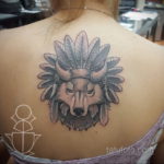 тату волка женские 18.11.2019 №030 -wolf tattoo women- tatufoto.com