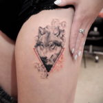 тату волка женские 18.11.2019 №036 -wolf tattoo women- tatufoto.com