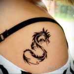 тату дракон женские 18.11.2019 №004 -dragon tattoos for women- tatufoto.com