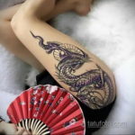 тату дракон женские 18.11.2019 №015 -dragon tattoos for women- tatufoto.com