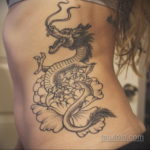 тату дракон женские 18.11.2019 №016 -dragon tattoos for women- tatufoto.com