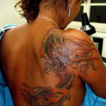 тату дракон женские 18.11.2019 №027 -dragon tattoos for women- tatufoto.com
