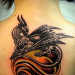 тату дракон женские 18.11.2019 №031 -dragon tattoos for women- tatufoto.com