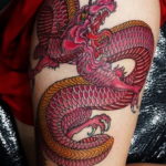 тату дракон женские 18.11.2019 №048 -dragon tattoos for women- tatufoto.com