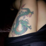 тату дракон женские 18.11.2019 №064 -dragon tattoos for women- tatufoto.com