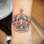 тату корона женская 18.11.2019 №006 -female crown tattoo- tatufoto.com