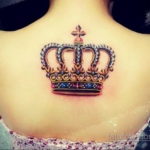 тату корона женская 18.11.2019 №023 -female crown tattoo- tatufoto.com