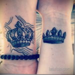 тату корона женская 18.11.2019 №039 -female crown tattoo- tatufoto.com