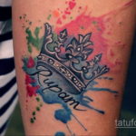 тату корона женская 18.11.2019 №043 -female crown tattoo- tatufoto.com