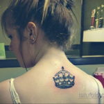 тату корона женская 18.11.2019 №046 -female crown tattoo- tatufoto.com