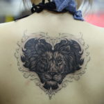 тату лев женская 18.11.2019 №022 -female lion tattoo- tatufoto.com