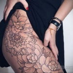 тату на бедре женские 18.11.2019 №004 -women hip tattoo- tatufoto.com