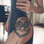 тату на бедре женские 18.11.2019 №008 -women hip tattoo- tatufoto.com