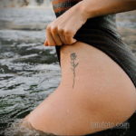 тату на бедре женские 18.11.2019 №013 -women hip tattoo- tatufoto.com