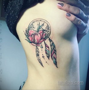 тату на боку женские 18.11.2019 №077 -side tattoos for women- tatufoto.com