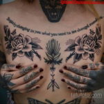 тату на груди женские 18.11.2019 №011 -women belly tattoos- tatufoto.com