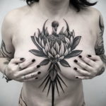 тату на груди женские 18.11.2019 №017 -women belly tattoos- tatufoto.com